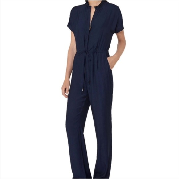 reiss navy jumpsuit